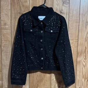 Cato Black Studded Jean Jacket